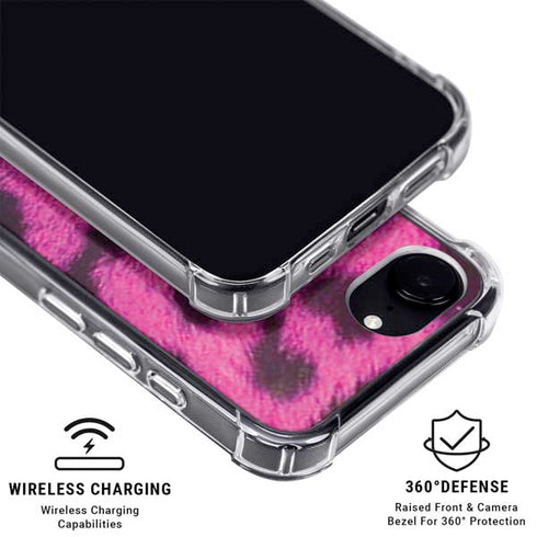 Pink Leopard Spots iPhone 16e MagSafe Case