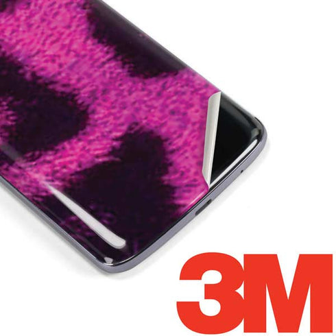 Pink Leopard Spots Moto E5 Plus Skin