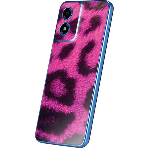Pink Leopard Spots Moto G Play 4G (2024) Skin