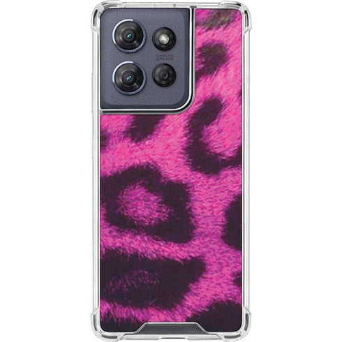 Pink Leopard Spots Moto G Stylus 5G (2025) Clear Case