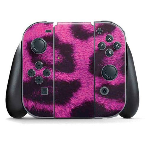 Pink Leopard Spots Nintendo Switch (2017-2021) Joy-Con Controller Skin