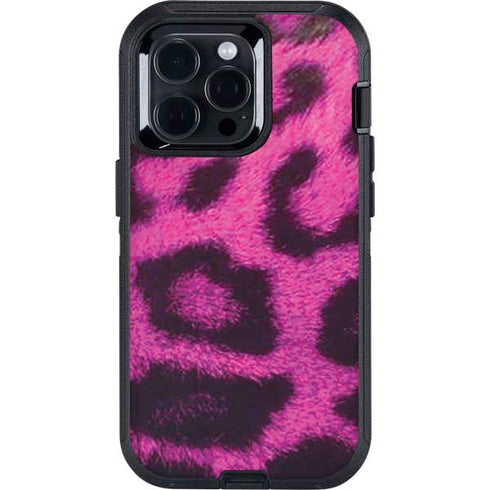 Pink Leopard Spots Otterbox Defender iPhone Skin
