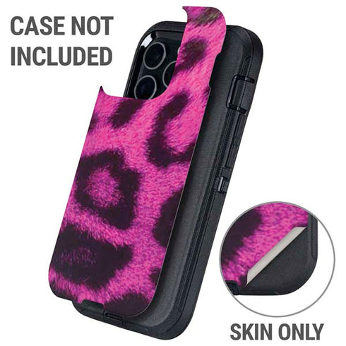 Pink Leopard Spots Otterbox Defender iPhone Skin