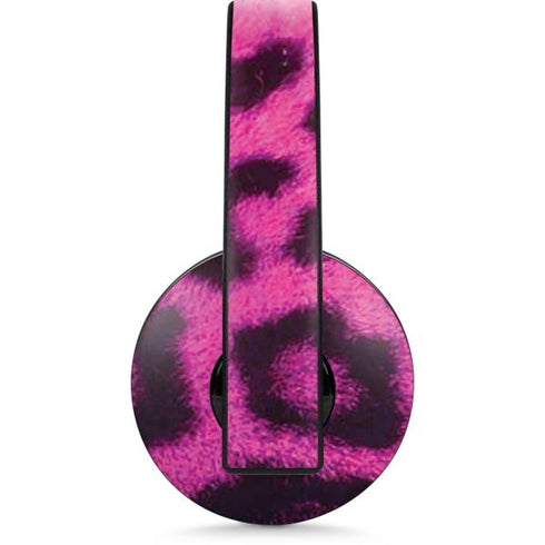 Pink Leopard Spots PlayStation 4 Gold Wireless Headset Skin