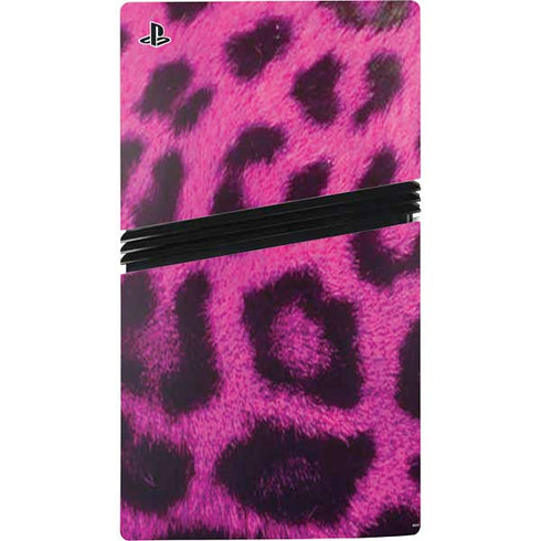 Pink Leopard Spots PS5 Pro Console Skin