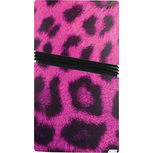 Pink Leopard Spots PS5 Pro Console Skin