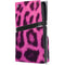Pink Leopard Spots PS5 Pro Disk Console Skin