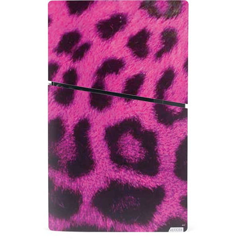 Pink Leopard Spots PS5 Slim Digital Edition Console Skin