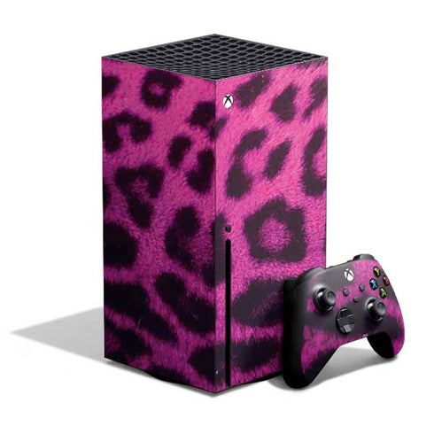 Pink Leopard Spots Xbox Series X Skins