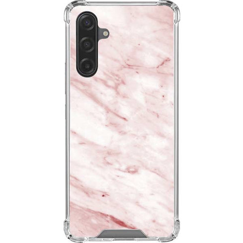 Pink Marble Galaxy A17 Clear Case
