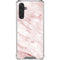 Pink Marble Galaxy A17 Clear Case