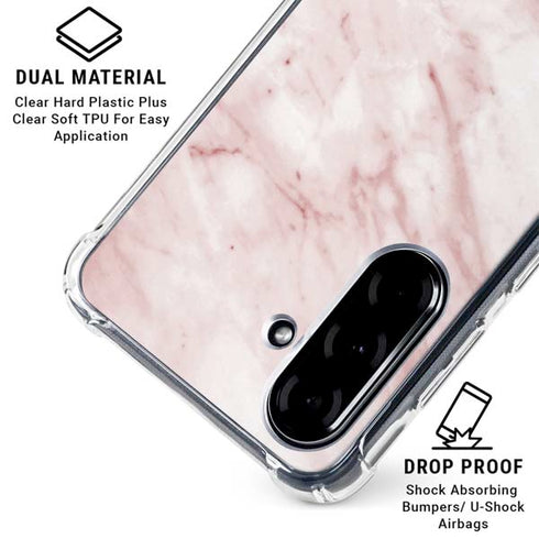 Pink Marble Galaxy A36 5G Clear Case