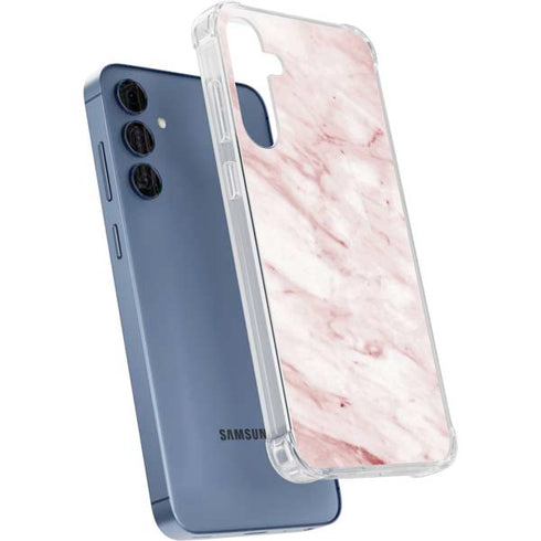 Pink Marble Galaxy A55 5G Clear Case