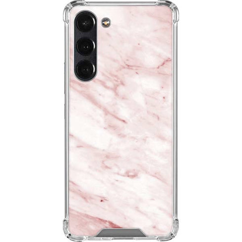 Pink Marble Galaxy S24 FE Clear Case