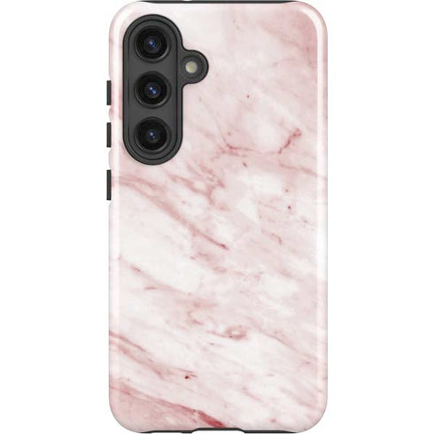 Pink Marble Galaxy S25 Impact Case