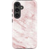 Pink Marble Galaxy S25 Impact Case