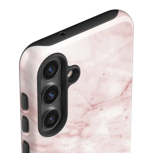 Pink Marble Galaxy S25 Impact Case