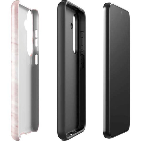 Pink Marble Galaxy S25 Impact Case