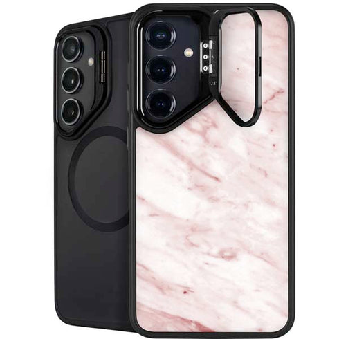 Pink Marble Galaxy S25 Kickstand Case