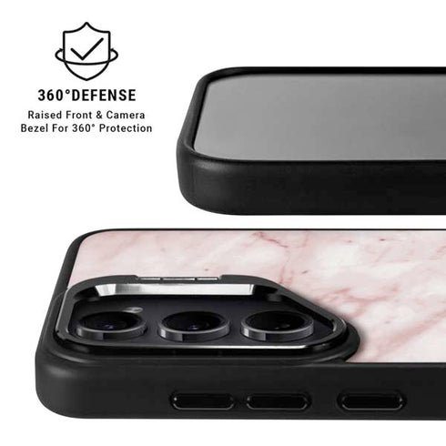 Pink Marble Galaxy S25 Kickstand Case