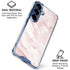 Pink Marble Galaxy S25 Plus Clear Case