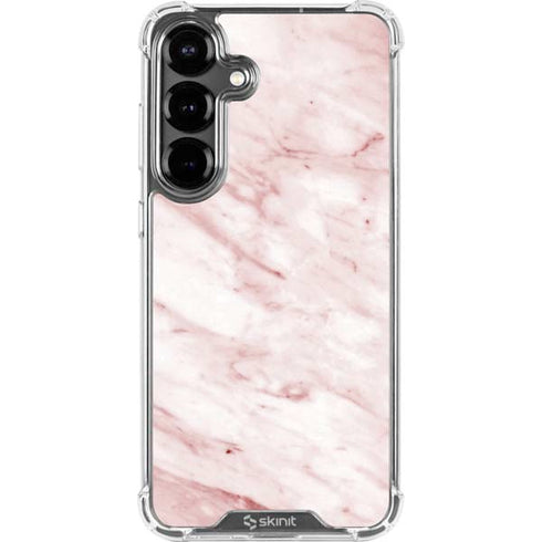 Pink Marble Galaxy S26 Clear Case
