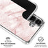 Pink Marble Galaxy S26 Clear Case