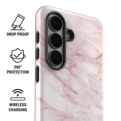 Pink Marble Galaxy S26 Plus Impact Case