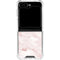 Pink Marble Galaxy Z Flip6 Clear Case