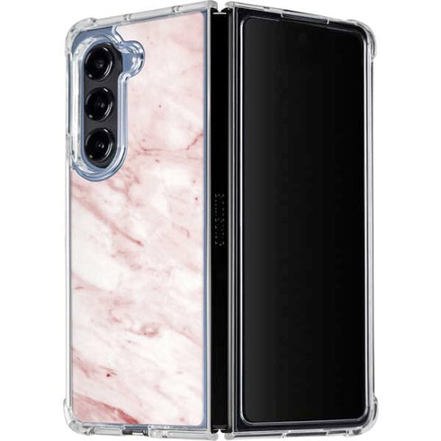 Pink Marble Galaxy Z Fold5 5G Clear Case