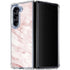 Pink Marble Galaxy Z Fold5 5G Clear Case