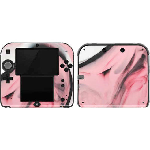 Pink Marble Ink Nintendo Skins