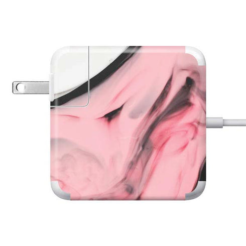 Pink Marble Ink 85W Power Adapter (15 and 17 inch MacBook Pro Charger) Skin
