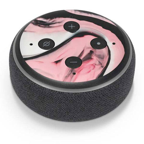Pink Marble Ink Amazon Echo Dot Skin