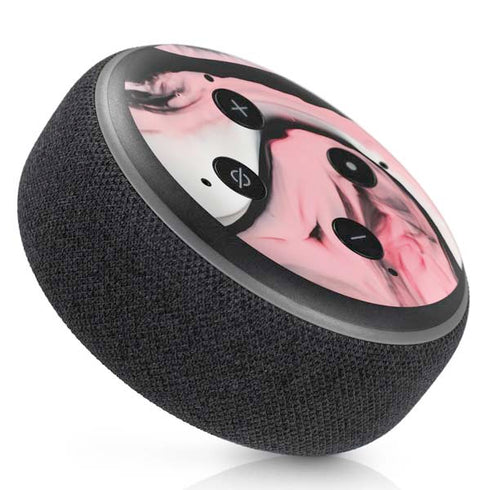 Pink Marble Ink Amazon Echo Dot Skin