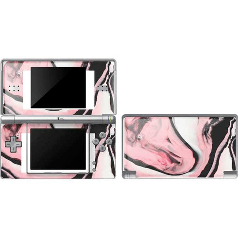 Pink Marble Ink Nintendo Skins
