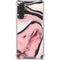 Pink Marble Ink Galaxy A17 Clear Case