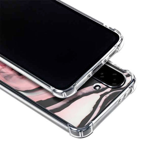 Pink Marble Ink Galaxy A36 5G Clear Case