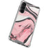 Pink Marble Ink Galaxy S24 FE Clear Case