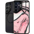 Pink Marble Ink Galaxy S24 Kickstand Case