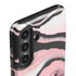 Pink Marble Ink Galaxy S25 Plus Impact Case