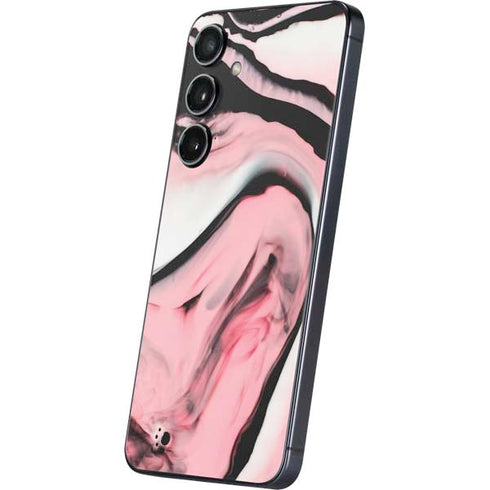 Pink Marble Ink Galaxy S24 Plus Skin