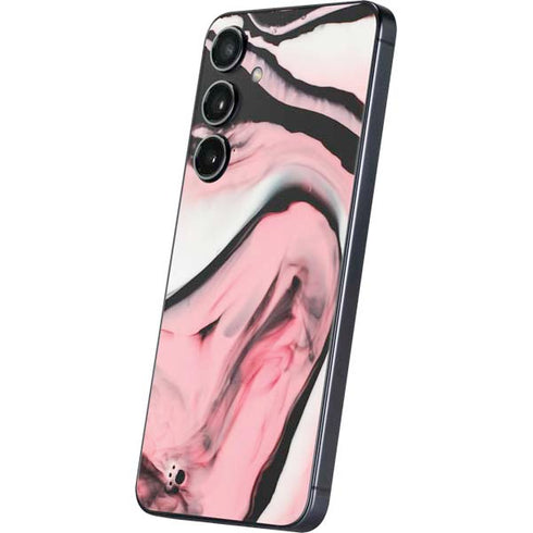Pink Marble Ink Galaxy S24 Skin