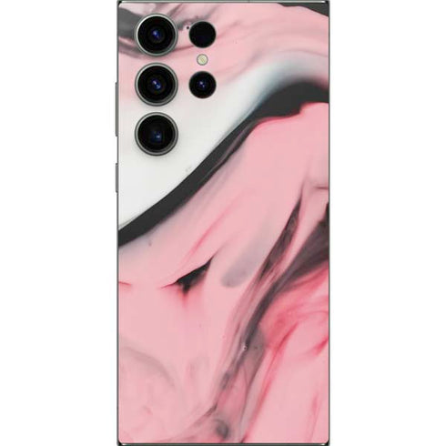 Pink Marble Ink Galaxy S25 Ultra Skin