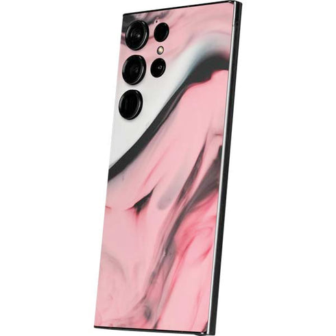 Pink Marble Ink Galaxy S25 Ultra Skin