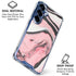 Pink Marble Ink Galaxy S25 Plus Clear Case