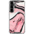 Pink Marble Ink Galaxy S26 Clear Case