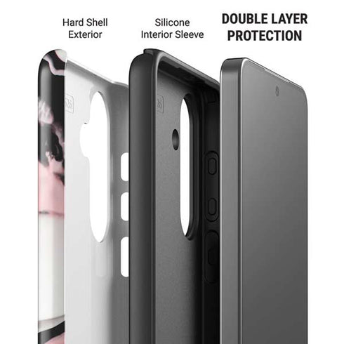 Pink Marble Ink Galaxy S26 Impact Case