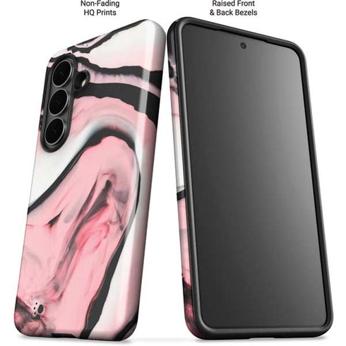 Pink Marble Ink Galaxy S26 Impact Case