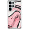 Pink Marble Ink Galaxy S26 Ultra Clear Case